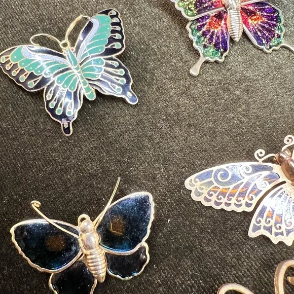 VTG and modern Butterfly Brooch lot - Picture 10 of 10